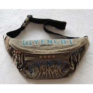 Givenchy Essential U Bum Bag Grey Graphic Logo Belt Crossbody Waist Bag